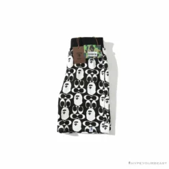 Hypeyourbeast Clothes BAPE X COACH Co-Branded Black-White Shorts