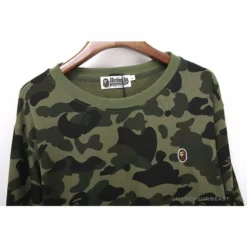 Hypeyourbeast Clothes BAPE Classic Ape Head Embroidered Camouflage Long Sleeve Shirt 'GREEN' 10 Hypeyourbeast Clothes BAPE Classic Ape Head Embroidered Camouflage Long Sleeve Shirt 'GREEN'