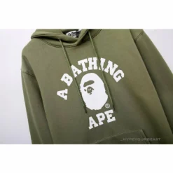 Hypeyourbeast BAPE X Bathing Ape Head Hoodie 'ARMY GREEN'