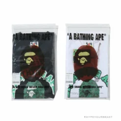 Hypeyourbeast BAPE Paint Splash Green Camouflage Tee Shirt 'WHITE' Clothes