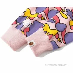 Hypeyourbeast BAPE Shark Head STA Star Camouflage Hoodie 'PINK'