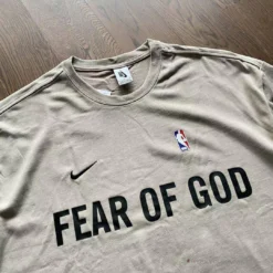 Hypeyourbeast T-Shirts FOG X Nike Tee Shirt Cream