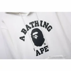 Hypeyourbeast Clothes BAPE X Bathing Ape Head Hoodie 'WHITE'