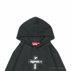 HypeYourBeast Hoodies & Jackets Supreme Cross Box Logo Hoodie Black