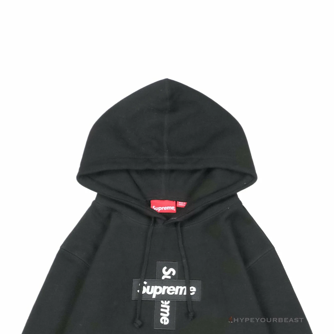 HypeYourBeast Hoodies & Jackets Supreme Cross Box Logo Hoodie Black 1 HypeYourBeast Hoodies & Jackets Supreme Cross Box Logo Hoodie Black
