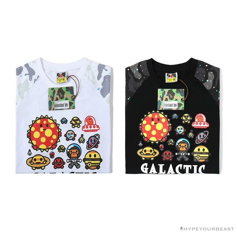 Hypeyourbeast BAPE Baby Milo Galaxy Astronaut Luminous Tee Shirt 'WHITE' Clothes 5 Hypeyourbeast BAPE Baby Milo Galaxy Astronaut Luminous Tee Shirt 'WHITE' Clothes
