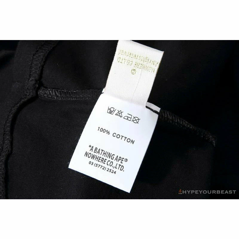 Hypeyourbeast Clothes BAPE Tiger Pattern Camouflage Ape Man Initial Print Tee Shirt 'BLACK' 10 Hypeyourbeast Clothes BAPE Tiger Pattern Camouflage Ape Man Initial Print Tee Shirt 'BLACK'