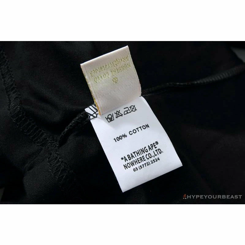 Hypeyourbeast Clothes BAPE APES TOGETHER English Alphabet Ape Head Long Sleeve Shirt 'BLACK' 8 Hypeyourbeast Clothes BAPE APES TOGETHER English Alphabet Ape Head Long Sleeve Shirt 'BLACK'