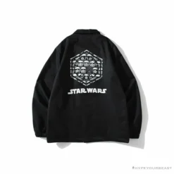 Hypeyourbeast Clothes BAPE X Star Wars Collaboration Windbreaker Jacket 'BLACK'
