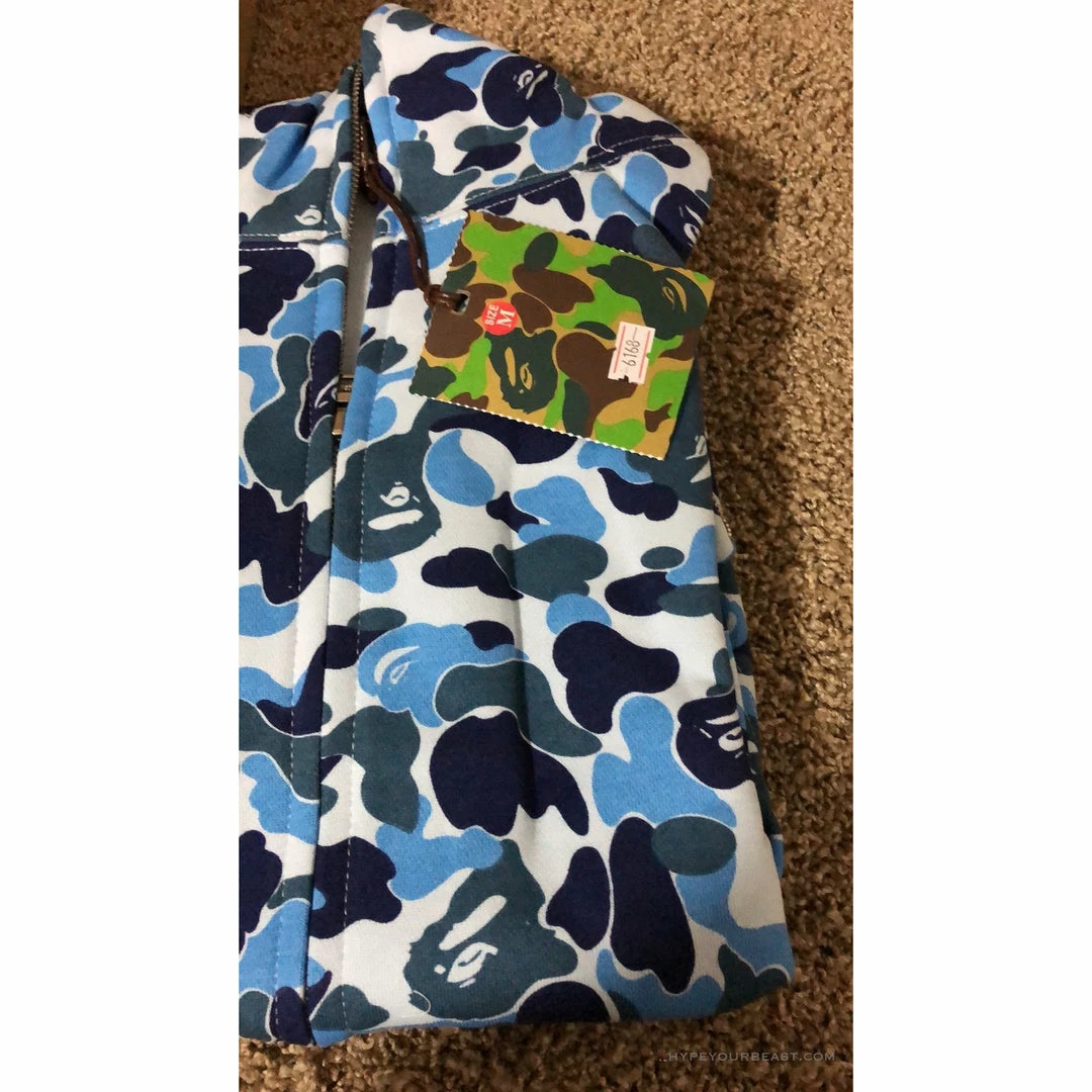Hypeyourbeast Bape Jacket Blue Camo 10 Hypeyourbeast Bape Jacket Blue Camo
