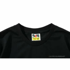 Hypeyourbeast Clothes BAPE Paint Splash Green Camouflage Tee Shirt 'BLACK'