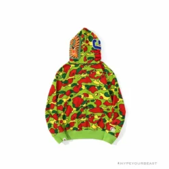 Hypeyourbeast BAPE Shark Head STA Star Camouflage Hoodie 'GREEN'