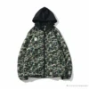 Hypeyourbeast BAPE X FCRB Joint Double Zip Camouflage Hoodie 'GREEN'