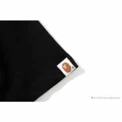 Hypeyourbeast BAPE Ape Man Head 28th Anniversary Camouflage Color Block Tee 'BLACK'