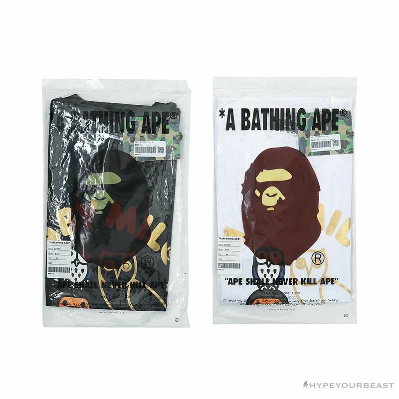 Hypeyourbeast BAPE Baby Milo Owl Bronzing Tee Shirt 'BLACK' 12 Hypeyourbeast BAPE Baby Milo Owl Bronzing Tee Shirt 'BLACK'