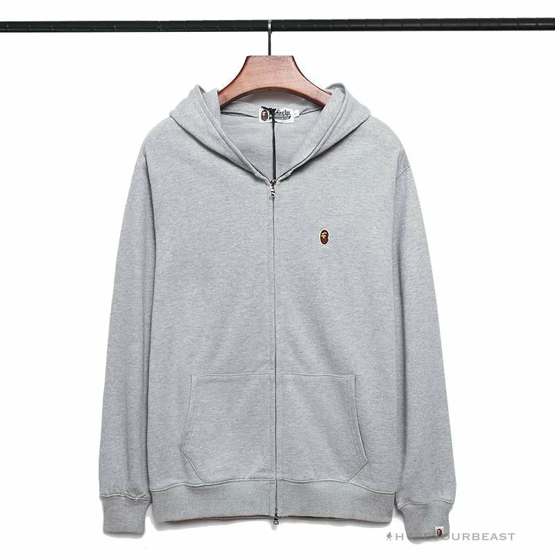 Hypeyourbeast BAPE Classic Ape Head Hoodie 'GREY' 1 Hypeyourbeast BAPE Classic Ape Head Hoodie 'GREY'