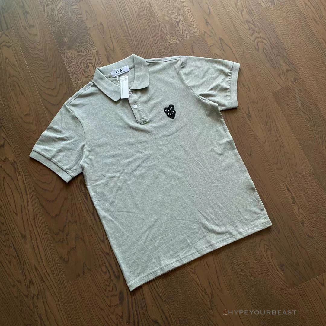 Hypeyourbeast CDG Polo Shirt Grey Shirts 1 Hypeyourbeast CDG Polo Shirt Grey Shirts