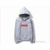 Hypeyourbeast Supreme Box Logo Hoodie Grey Red