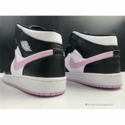 Hypeyourbeast Jordan 1 Mid White Black Light Arctic Pink