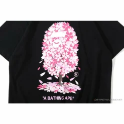 Hypeyourbeast BAPE Japan Limited Edition Pink Cherry Tree Tee Shirt 'BLACK' Clothes 23 Hypeyourbeast BAPE Japan Limited Edition Pink Cherry Tree Tee Shirt 'BLACK' Clothes