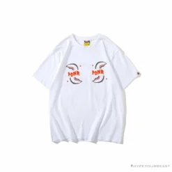 Hypeyourbeast Clothes BAPE Shark Head PONR Tee Shirt 'WHITE'