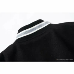 Hypeyourbeast BAPE Embroidered STA Star Stitched Woolen Baseball Jacket 'BLACK'