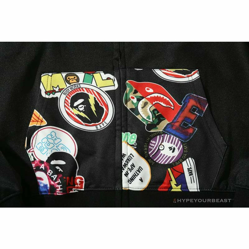 Hypeyourbeast Clothes BAPE Badge LOGO Sticker Style Stitching Hoodie 17 Hypeyourbeast Clothes BAPE Badge LOGO Sticker Style Stitching Hoodie