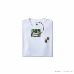Hypeyourbeast Clothes BAPE Readymade Small Bee Camouflage Letter Tee Shirt 'PINK'