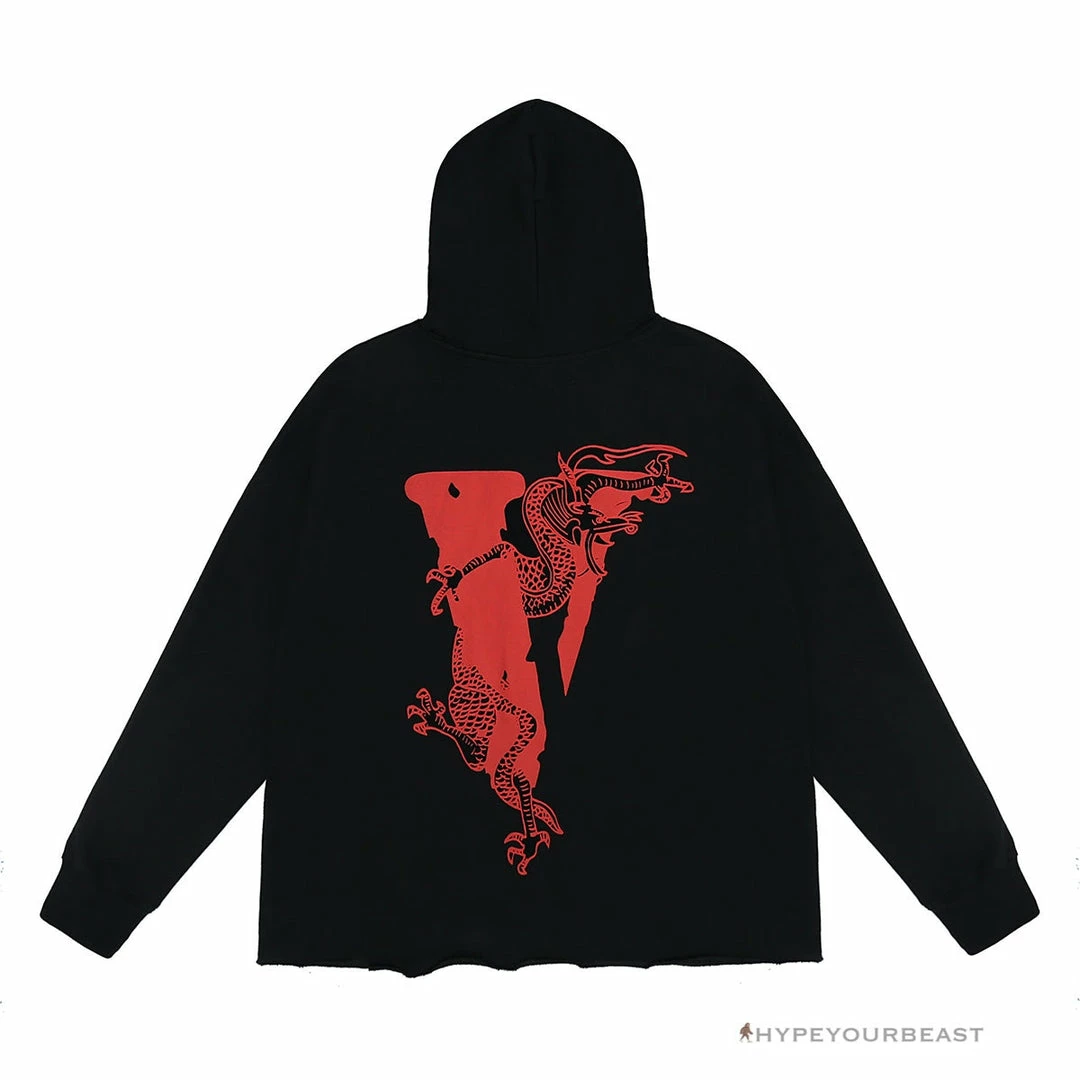 HypeYourBeast Vlone Black Red Serpent Hoodie 2 HypeYourBeast Vlone Black Red Serpent Hoodie