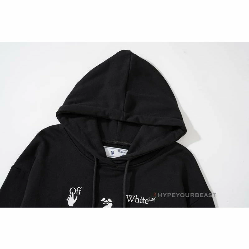HypeYourBeast Hoodies & Jackets Off-White Green Hoodie - Black 3 HypeYourBeast Hoodies & Jackets Off-White Green Hoodie - Black