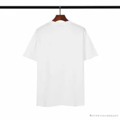 Hypeyourbeast BAPE Classic Embroidered Logo Ape Head Tee Shirt 'WHITE' Clothes