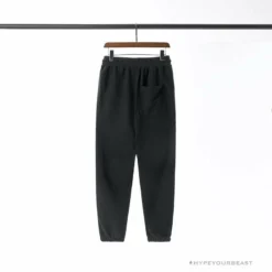 Hypeyourbeast BAPE Classic Ape Head Embroidered Standard Cotton Terry Pants 'BLACK' Clothes
