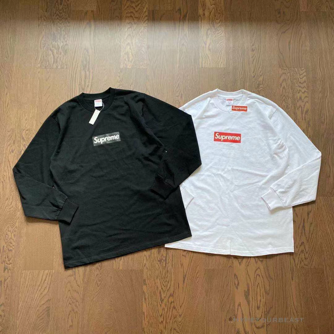 Hypeyourbeast Supreme Long Sleeve Shirt White 5 Hypeyourbeast Supreme Long Sleeve Shirt White