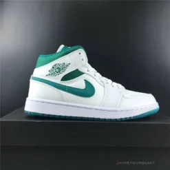 Hypeyourbeast Air Jordan 1 Mid White Mystic Green 32 Hypeyourbeast Air Jordan 1 Mid White Mystic Green