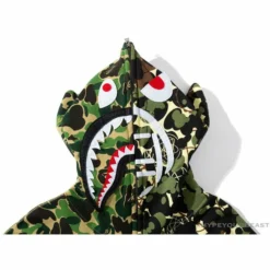 Hypeyourbeast BAPE X UNKLE Camouflage Green Belt Ear Hoodie Clothes