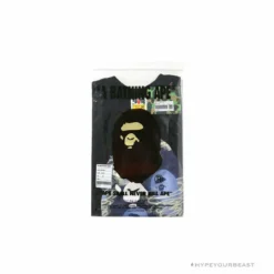 Hypeyourbeast BAPE Blue Ape Head Green Storm Tee Shirt 'BLACK' Clothes