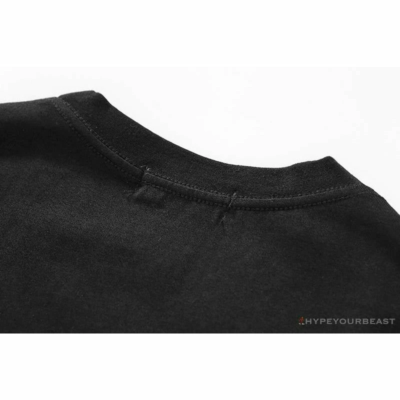 Hypeyourbeast Clothes BAPE Classic Embroidered Logo Ape Head Tee Shirt 'BLACK' 8 Hypeyourbeast Clothes BAPE Classic Embroidered Logo Ape Head Tee Shirt 'BLACK'