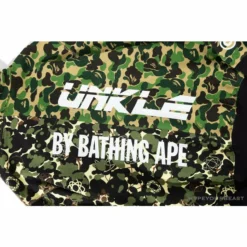 Hypeyourbeast BAPE X UNKLE Camouflage Green Belt Ear Hoodie Clothes
